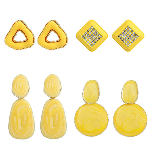 Wholesale geometric resin Earrings JDC-ES-JQ095 Earrings JoyasDeChina Wholesale Jewelry JoyasDeChina Joyas De China