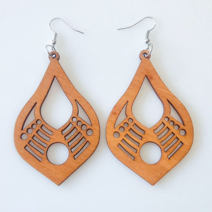 Wholesale Geometric Rhinestone Boho Wood Earrings MOQ≥2 JDC-ES-AnX002 Earrings 安修 Wholesale Jewelry JoyasDeChina Joyas De China