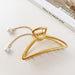 Bulk Jewelry Wholesale geometric Ribbon Pearl tassel hair clip JDC-HC-DW009 Wholesale factory from China YIWU China