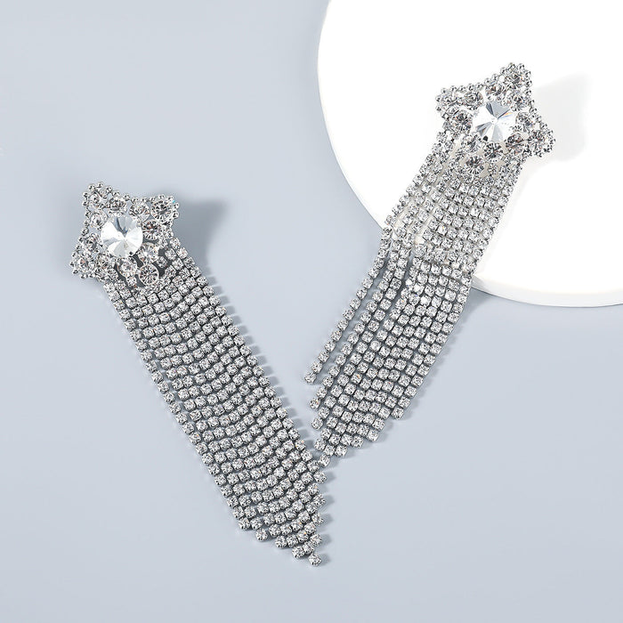 Wholesale geometric Tassel Earrings JDC-ES-JL506 Earrings JoyasDeChina silver Wholesale Jewelry JoyasDeChina Joyas De China