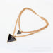 Wholesale geometric triangle double layer alloy rhinestone necklace JDC-NE-GSGL016 necklaces JoyasDeChina 782b black Wholesale Jewelry JoyasDeChina Joyas De China