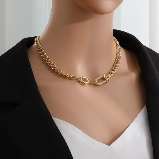 Wholesale Geometry brass necklace for women JDC-NE-JD170 necklaces JoyasDeChina Wholesale Jewelry JoyasDeChina Joyas De China