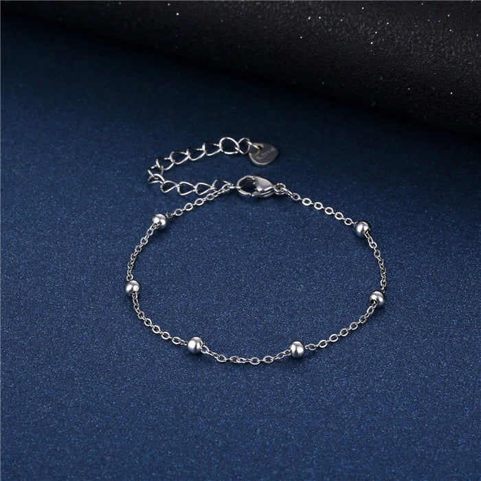 Wholesale geometry colorful drip oil stainless steel beanie bead bracelet JDC-BT-Mingm001 Bracelet 敏萌 Wholesale Jewelry JoyasDeChina Joyas De China