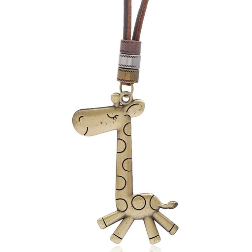 Bulk Jewelry Wholesale giraffe leather man necklaces JDC-MNE-PK059 Wholesale factory from China YIWU China