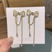 Wholesale girl bright diamond Bow Earrings 925 silver needles JDC-ES-ChiH019 Earrings 池豪 Wholesale Jewelry JoyasDeChina Joyas De China