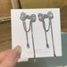 Wholesale girl bright diamond Bow Earrings 925 silver needles JDC-ES-ChiH019 Earrings 池豪 Wholesale Jewelry JoyasDeChina Joyas De China