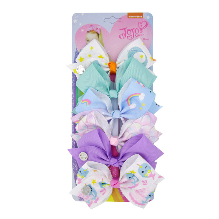 Wholesale girls' dovetail bow paper card headdress children’s hair clips JDC-HC-GSQN010 Hair Clips JoyasDeChina 7# Wholesale Jewelry JoyasDeChina Joyas De China