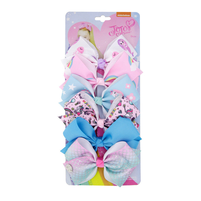 Wholesale girls' dovetail bow paper card headdress children’s hair clips JDC-HC-GSQN010 Hair Clips JoyasDeChina 8# Wholesale Jewelry JoyasDeChina Joyas De China