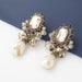 Wholesale glass diamond acrylic alloy earrings JDC-ES-JL063 Earrings JoyasDeChina gold Wholesale Jewelry JoyasDeChina Joyas De China