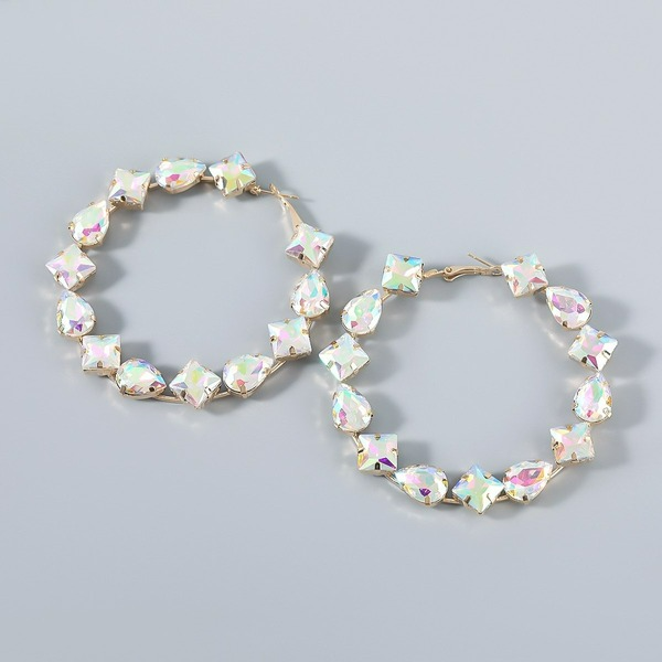 Wholesale glass diamond geometric Earrings JDC-ES-JL512 Earrings JoyasDeChina Wholesale Jewelry JoyasDeChina Joyas De China