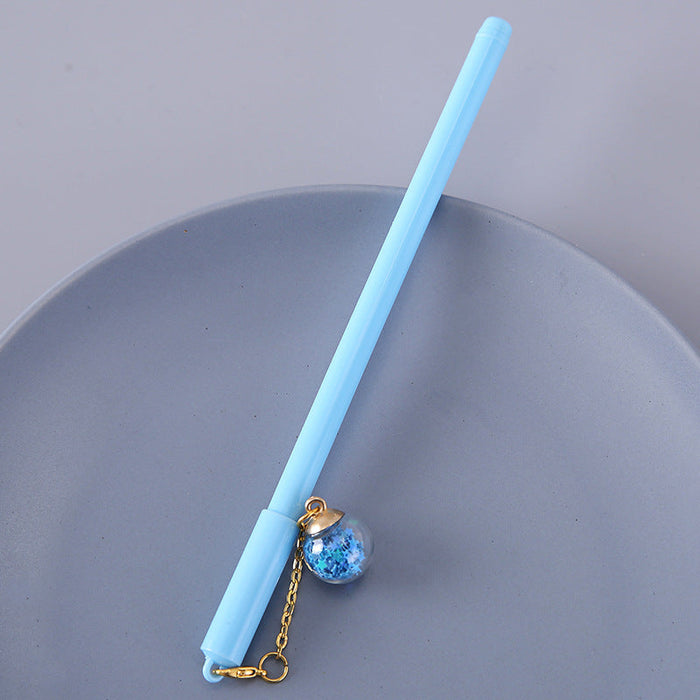 Wholesale Glass Pendant Plastic Ballpoint Pen JDC-BP-GSWL010 Ballpoint pen JoyasDeChina blue 0.5mm Wholesale Jewelry JoyasDeChina Joyas De China