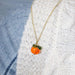 Bulk Jewelry Wholesale glass persimmon necklaces JDC-NE-bq002 Wholesale factory from China YIWU China