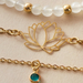 Bulk Jewelry Wholesale gold alloy 3-piece set rice bead lotus bracelet set diamond JDC-BT-C063 Wholesale factory from China YIWU China