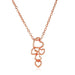 Bulk Jewelry Wholesale gold alloy 5 heart necklace JDC-NE-D657 Wholesale factory from China YIWU China