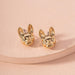 Wholesale gold alloy animal earrings JDC-ES-GSAYN001 Earrings JoyasDeChina E773-gold Wholesale Jewelry JoyasDeChina Joyas De China