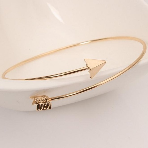 Bulk Jewelry Wholesale gold alloy arrow opening bracelet JDC-BT-RL010 Wholesale factory from China YIWU China