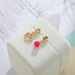 Bulk Jewelry Wholesale gold alloy asymmetrical red bean Earrings JDC-ES-bq076 Wholesale factory from China YIWU China