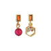 Bulk Jewelry Wholesale gold alloy asymmetrical red bean Earrings JDC-ES-bq076 Wholesale factory from China YIWU China