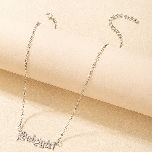 Bulk Jewelry Wholesale gold alloy Babygirl English letter necklace JDC-NE-C062 Wholesale factory from China YIWU China