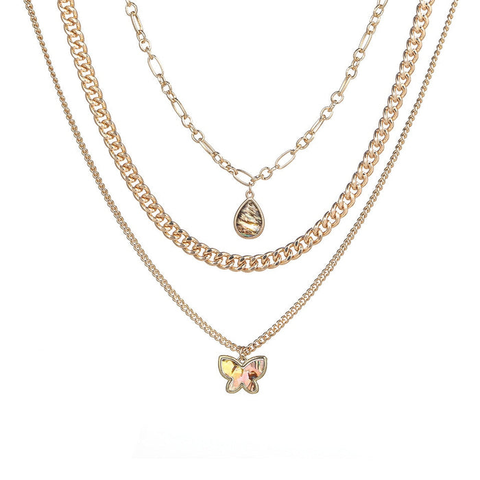 Wholesale gold alloy ball long alloy necklace JDC-NE-KJ210 Necklaces 坤杰 Wholesale Jewelry JoyasDeChina Joyas De China