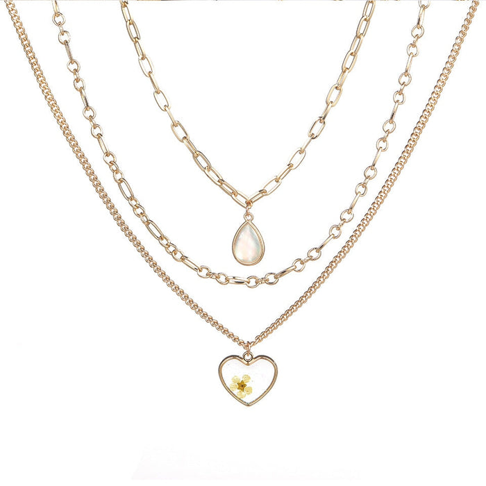 Wholesale gold alloy ball long alloy necklace JDC-NE-KJ210 Necklaces 坤杰 N011153 Wholesale Jewelry JoyasDeChina Joyas De China