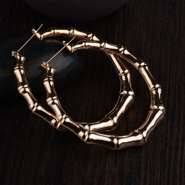 Bulk Jewelry Wholesale gold alloy bamboo Earrings JDC-ES-bq005 Wholesale factory from China YIWU China