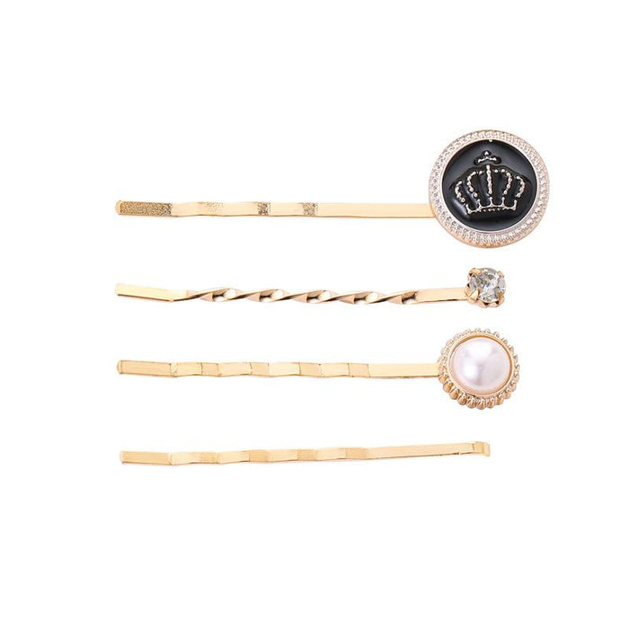 Bulk Jewelry Wholesale gold alloy bangs clip women's suit JDC-HC-D322 Wholesale factory from China YIWU China