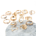 Bulk Jewelry Wholesale gold alloy beautiful diamond love ring JDC-RS-C051 Wholesale factory from China YIWU China