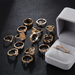 Bulk Jewelry Wholesale gold alloy beautiful diamond love ring JDC-RS-C051 Wholesale factory from China YIWU China