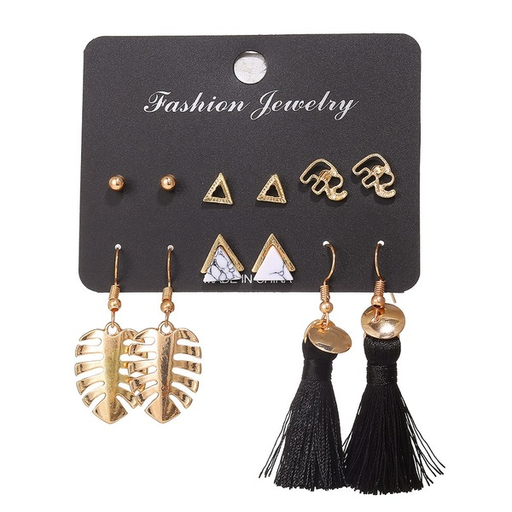 Bulk Jewelry Wholesale gold alloy Bohemia Triangle Earrings JDC-ES-F322 Wholesale factory from China YIWU China
