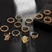 Bulk Jewelry Wholesale gold alloy Buddha diamond snake ring set of 13 JDC-RS-C138 Wholesale factory from China YIWU China