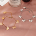 Bulk Jewelry Wholesale gold alloy butterfly bracelet JDC-BT-e030 Wholesale factory from China YIWU China