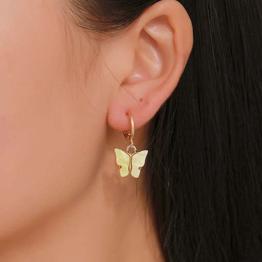 Bulk Jewelry Wholesale gold alloy Butterfly Earrings JDC-ES-D369 Wholesale factory from China YIWU China