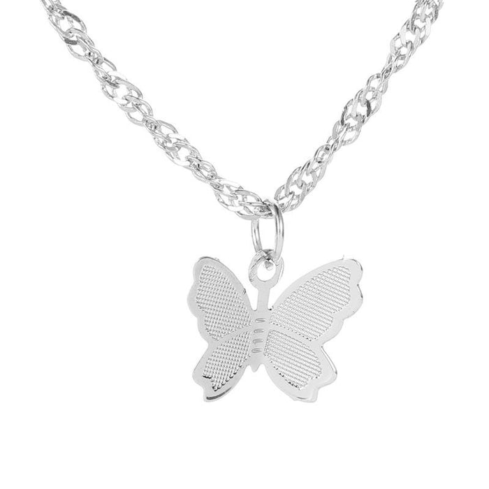Bulk Jewelry Wholesale gold alloy butterfly necklace JDC-NE-A312 Wholesale factory from China YIWU China