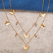 Bulk Jewelry Wholesale gold alloy butterfly pendant clavicle chain JDC-NE-F306 Wholesale factory from China YIWU China