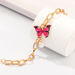 Bulk Jewelry Wholesale gold alloy Butterfly Pendant Pearl Bracelet JDC-BT-e028 Wholesale factory from China YIWU China