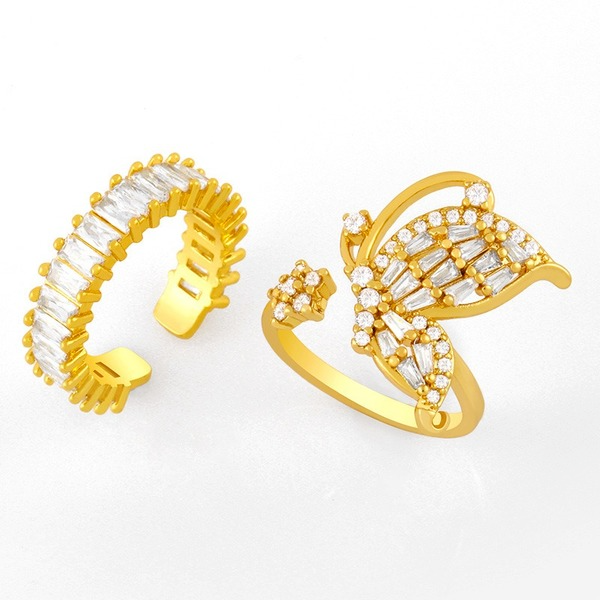 Bulk Jewelry Wholesale gold alloy butterfly ring JDC-RS-AS013 Wholesale factory from China YIWU China