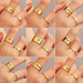 Bulk Jewelry Wholesale gold alloy butterfly star index finger ring 2 sets JDC-RS-D018 Wholesale factory from China YIWU China