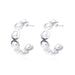 Wholesale gold alloy C-ring hoop earrings JDC-ES-D473 Earrings JoyasDeChina 08 round white K9749 Wholesale Jewelry JoyasDeChina Joyas De China