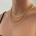 Bulk Jewelry Wholesale gold alloy chain simple retro personality clavicle chain JDC-NE-F312 Wholesale factory from China YIWU China