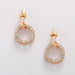 Bulk Jewelry Wholesale gold alloy circle delicate mini earrings JDC-ES-RL036 Wholesale factory from China YIWU China