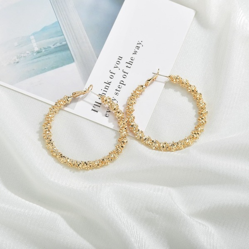 Bulk Jewelry Wholesale gold alloy circle Earrings JDC-ES-bq058 Wholesale factory from China YIWU China