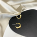 Bulk Jewelry Wholesale gold alloy circle earrings JDC-ES-RL171 Wholesale factory from China YIWU China