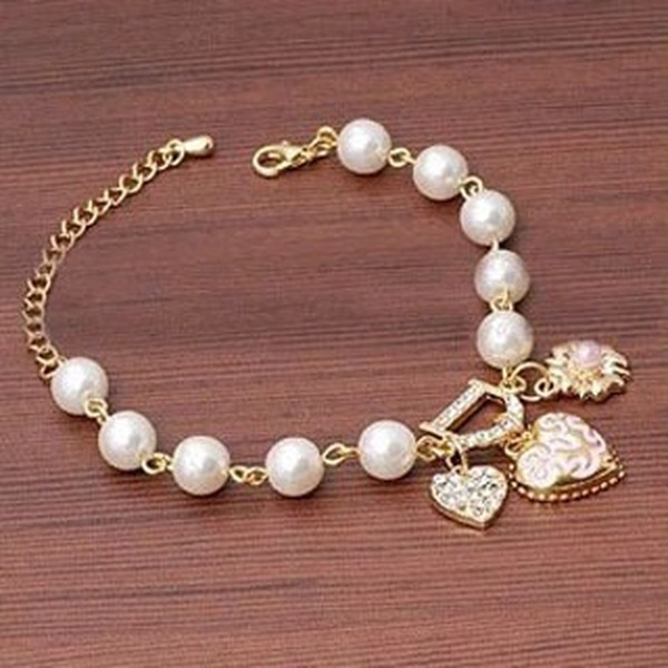 Bulk Jewelry Wholesale gold alloy clover candy Bracelet JDC-BT-D476 Wholesale factory from China YIWU China