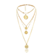 Bulk Jewelry Wholesale gold alloy coin pendant long necklace JDC-NE-KunJ054 Wholesale factory from China YIWU China