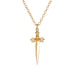 Bulk Jewelry Wholesale gold alloy cross decorative sword necklace JDC-NE-D656 Wholesale factory from China YIWU China