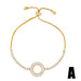 Bulk Jewelry Wholesale gold alloy cross peach heart love bracelet JDC-BT-GSAS003 Wholesale factory from China YIWU China