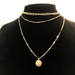 Bulk Jewelry Wholesale gold alloy crystal dot multilayer necklaces JDC-NE-sf013 Wholesale factory from China YIWU China