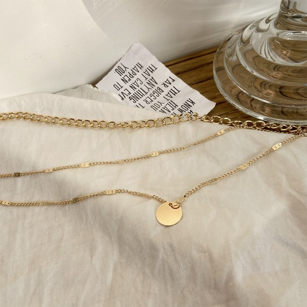 Bulk Jewelry Wholesale gold alloy crystal dot multilayer necklaces JDC-NE-sf013 Wholesale factory from China YIWU China
