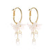 Wholesale gold alloy crystal flower earrings JDC-ES-D417 earrings JoyasDeChina 01KC Gold 10991 Wholesale Jewelry JoyasDeChina Joyas De China